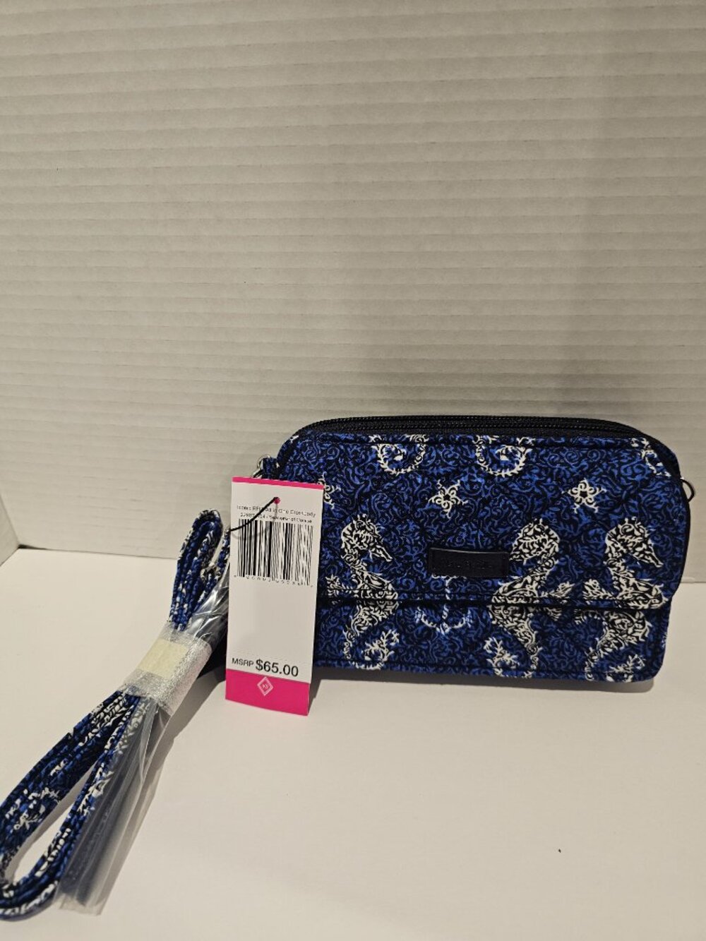 Vera Bradley Iconic RFID All in One Crossbody Seahorse of Course Wallet Wristlet - Picture 8 of 11